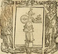 An illustration from Iconologia di Cesare Ripa perugino, cavre. de sti. Mauritio, e Lazzaro : nella quale si descriuono diuerse imagini di virtù, vitij, affetti, passioni humane, arti, discipline, humori, elementi, corpi celesti, prouincie d'Italia, fiumi, tutte le parti del mondo, ed altere infinite materie : opera vtile ad oratori, predicatori, poeti, pittori, scultori, disegnatori, e ad ogni studioso .. (1613)