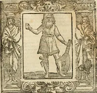 An illustration from Iconologia di Cesare Ripa perugino, cavre. de sti. Mauritio, e Lazzaro : nella quale si descriuono diuerse imagini di virtù, vitij, affetti, passioni humane, arti, discipline, humori, elementi, corpi celesti, prouincie d'Italia, fiumi, tutte le parti del mondo, ed altere infinite materie : opera vtile ad oratori, predicatori, poeti, pittori, scultori, disegnatori, e ad ogni studioso .. (1613)