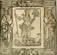 Picture 179 of 209 from Iconologia di Cesare Ripa perugino, cavre. de sti. Mauritio, e Lazzaro : nella quale si descriuono diuerse imagini di virtù, vitij, affetti, passioni humane, arti, discipline, humori, elementi, corpi celesti, prouincie d'Italia, fiumi, tutte le parti del mondo, ed altere infinite materie : opera vtile ad oratori, predicatori, poeti, pittori, scultori, disegnatori, e ad ogni studioso .. (1613), leaf 636