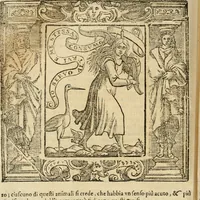 An illustration from Iconologia di Cesare Ripa perugino, cavre. de sti. Mauritio, e Lazzaro : nella quale si descriuono diuerse imagini di virtù, vitij, affetti, passioni humane, arti, discipline, humori, elementi, corpi celesti, prouincie d'Italia, fiumi, tutte le parti del mondo, ed altere infinite materie : opera vtile ad oratori, predicatori, poeti, pittori, scultori, disegnatori, e ad ogni studioso .. (1613)