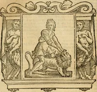 An illustration from Iconologia di Cesare Ripa perugino, cavre. de sti. Mauritio, e Lazzaro : nella quale si descriuono diuerse imagini di virtù, vitij, affetti, passioni humane, arti, discipline, humori, elementi, corpi celesti, prouincie d'Italia, fiumi, tutte le parti del mondo, ed altere infinite materie : opera vtile ad oratori, predicatori, poeti, pittori, scultori, disegnatori, e ad ogni studioso .. (1613)