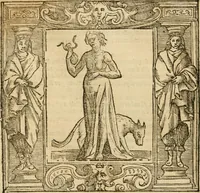 An illustration from Iconologia di Cesare Ripa perugino, cavre. de sti. Mauritio, e Lazzaro : nella quale si descriuono diuerse imagini di virtù, vitij, affetti, passioni humane, arti, discipline, humori, elementi, corpi celesti, prouincie d'Italia, fiumi, tutte le parti del mondo, ed altere infinite materie : opera vtile ad oratori, predicatori, poeti, pittori, scultori, disegnatori, e ad ogni studioso .. (1613)