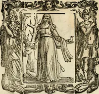An illustration from Iconologia di Cesare Ripa perugino, cavre. de sti. Mauritio, e Lazzaro : nella quale si descriuono diuerse imagini di virtù, vitij, affetti, passioni humane, arti, discipline, humori, elementi, corpi celesti, prouincie d'Italia, fiumi, tutte le parti del mondo, ed altere infinite materie : opera vtile ad oratori, predicatori, poeti, pittori, scultori, disegnatori, e ad ogni studioso .. (1613)