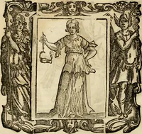 An illustration from Iconologia di Cesare Ripa perugino, cavre. de sti. Mauritio, e Lazzaro : nella quale si descriuono diuerse imagini di virtù, vitij, affetti, passioni humane, arti, discipline, humori, elementi, corpi celesti, prouincie d'Italia, fiumi, tutte le parti del mondo, ed altere infinite materie : opera vtile ad oratori, predicatori, poeti, pittori, scultori, disegnatori, e ad ogni studioso .. (1613)