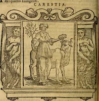 Picture 25 of 204 from Iconologia di Cesare Ripa Perugina ... Nella quale si descrivono diverse imagini di virtù, vitij, affetti, passioni humane, arti discipline, humori, elementi, corpi celesti, prouincie d'Italia, fiumi, tutte le parti del mondo, ed altre infinite materie. Opera utile ad oratori, predicatori, poeti pittori, sculptori, disegnatori, e ad ogni studioso, per inuentar concetti, emblemi, ed imprese, per diuisare qualsiuoglia appatato nuttiale, funerale, trionfale. Per rappresentar poemi drammatici, e per figurare co'suoi propij simboli ciò, che può cadere in pensiero humano. Ampliata ultimamente dallo stresso autore di CC. imagini, e erricchita di molti discorsi pieni di varia eruditione .. (1613), leaf 113