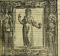 An illustration from Iconologia di Cesare Ripa Perugina ... Nella quale si descrivono diverse imagini di virtù, vitij, affetti, passioni humane, arti discipline, humori, elementi, corpi celesti, prouincie d'Italia, fiumi, tutte le parti del mondo, ed altre infinite materie. Opera utile ad oratori, predicatori, poeti pittori, sculptori, disegnatori, e ad ogni studioso, per inuentar concetti, emblemi, ed imprese, per diuisare qualsiuoglia appatato nuttiale, funerale, trionfale. Per rappresentar poemi drammatici, e per figurare co'suoi propij simboli ciò, che può cadere in pensiero humano. Ampliata ultimamente dallo stresso autore di CC. imagini, e erricchita di molti discorsi pieni di varia eruditione .. (1613)