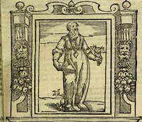 An illustration from Iconologia di Cesare Ripa Perugina ... Nella quale si descrivono diverse imagini di virtù, vitij, affetti, passioni humane, arti discipline, humori, elementi, corpi celesti, prouincie d'Italia, fiumi, tutte le parti del mondo, ed altre infinite materie. Opera utile ad oratori, predicatori, poeti pittori, sculptori, disegnatori, e ad ogni studioso, per inuentar concetti, emblemi, ed imprese, per diuisare qualsiuoglia appatato nuttiale, funerale, trionfale. Per rappresentar poemi drammatici, e per figurare co'suoi propij simboli ciò, che può cadere in pensiero humano. Ampliata ultimamente dallo stresso autore di CC. imagini, e erricchita di molti discorsi pieni di varia eruditione .. (1613)