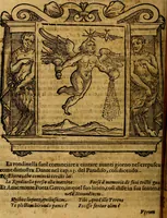 An illustration from Iconologia di Cesare Ripa Perugina ... Nella quale si descrivono diverse imagini di virtù, vitij, affetti, passioni humane, arti discipline, humori, elementi, corpi celesti, prouincie d'Italia, fiumi, tutte le parti del mondo, ed altre infinite materie. Opera utile ad oratori, predicatori, poeti pittori, sculptori, disegnatori, e ad ogni studioso, per inuentar concetti, emblemi, ed imprese, per diuisare qualsiuoglia appatato nuttiale, funerale, trionfale. Per rappresentar poemi drammatici, e per figurare co'suoi propij simboli ciò, che può cadere in pensiero humano. Ampliata ultimamente dallo stresso autore di CC. imagini, e erricchita di molti discorsi pieni di varia eruditione .. (1613)