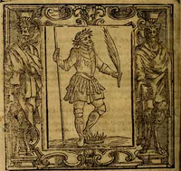 An illustration from Iconologia di Cesare Ripa Perugina ... Nella quale si descrivono diverse imagini di virtù, vitij, affetti, passioni humane, arti discipline, humori, elementi, corpi celesti, prouincie d'Italia, fiumi, tutte le parti del mondo, ed altre infinite materie. Opera utile ad oratori, predicatori, poeti pittori, sculptori, disegnatori, e ad ogni studioso, per inuentar concetti, emblemi, ed imprese, per diuisare qualsiuoglia appatato nuttiale, funerale, trionfale. Per rappresentar poemi drammatici, e per figurare co'suoi propij simboli ciò, che può cadere in pensiero humano. Ampliata ultimamente dallo stresso autore di CC. imagini, e erricchita di molti discorsi pieni di varia eruditione .. (1613)