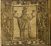 An illustration from Iconologia di Cesare Ripa Perugina ... Nella quale si descrivono diverse imagini di virtù, vitij, affetti, passioni humane, arti discipline, humori, elementi, corpi celesti, prouincie d'Italia, fiumi, tutte le parti del mondo, ed altre infinite materie. Opera utile ad oratori, predicatori, poeti pittori, sculptori, disegnatori, e ad ogni studioso, per inuentar concetti, emblemi, ed imprese, per diuisare qualsiuoglia appatato nuttiale, funerale, trionfale. Per rappresentar poemi drammatici, e per figurare co'suoi propij simboli ciò, che può cadere in pensiero humano. Ampliata ultimamente dallo stresso autore di CC. imagini, e erricchita di molti discorsi pieni di varia eruditione .. (1613)