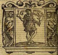 An illustration from Iconologia di Cesare Ripa Perugina ... Nella quale si descrivono diverse imagini di virtù, vitij, affetti, passioni humane, arti discipline, humori, elementi, corpi celesti, prouincie d'Italia, fiumi, tutte le parti del mondo, ed altre infinite materie. Opera utile ad oratori, predicatori, poeti pittori, sculptori, disegnatori, e ad ogni studioso, per inuentar concetti, emblemi, ed imprese, per diuisare qualsiuoglia appatato nuttiale, funerale, trionfale. Per rappresentar poemi drammatici, e per figurare co'suoi propij simboli ciò, che può cadere in pensiero humano. Ampliata ultimamente dallo stresso autore di CC. imagini, e erricchita di molti discorsi pieni di varia eruditione .. (1613)