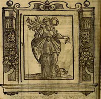 An illustration from Iconologia di Cesare Ripa Perugina ... Nella quale si descrivono diverse imagini di virtù, vitij, affetti, passioni humane, arti discipline, humori, elementi, corpi celesti, prouincie d'Italia, fiumi, tutte le parti del mondo, ed altre infinite materie. Opera utile ad oratori, predicatori, poeti pittori, sculptori, disegnatori, e ad ogni studioso, per inuentar concetti, emblemi, ed imprese, per diuisare qualsiuoglia appatato nuttiale, funerale, trionfale. Per rappresentar poemi drammatici, e per figurare co'suoi propij simboli ciò, che può cadere in pensiero humano. Ampliata ultimamente dallo stresso autore di CC. imagini, e erricchita di molti discorsi pieni di varia eruditione .. (1613)