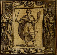 An illustration from Iconologia di Cesare Ripa Perugina ... Nella quale si descrivono diverse imagini di virtù, vitij, affetti, passioni humane, arti discipline, humori, elementi, corpi celesti, prouincie d'Italia, fiumi, tutte le parti del mondo, ed altre infinite materie. Opera utile ad oratori, predicatori, poeti pittori, sculptori, disegnatori, e ad ogni studioso, per inuentar concetti, emblemi, ed imprese, per diuisare qualsiuoglia appatato nuttiale, funerale, trionfale. Per rappresentar poemi drammatici, e per figurare co'suoi propij simboli ciò, che può cadere in pensiero humano. Ampliata ultimamente dallo stresso autore di CC. imagini, e erricchita di molti discorsi pieni di varia eruditione .. (1613)