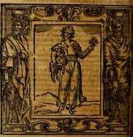An illustration from Iconologia di Cesare Ripa Perugina ... Nella quale si descrivono diverse imagini di virtù, vitij, affetti, passioni humane, arti discipline, humori, elementi, corpi celesti, prouincie d'Italia, fiumi, tutte le parti del mondo, ed altre infinite materie. Opera utile ad oratori, predicatori, poeti pittori, sculptori, disegnatori, e ad ogni studioso, per inuentar concetti, emblemi, ed imprese, per diuisare qualsiuoglia appatato nuttiale, funerale, trionfale. Per rappresentar poemi drammatici, e per figurare co'suoi propij simboli ciò, che può cadere in pensiero humano. Ampliata ultimamente dallo stresso autore di CC. imagini, e erricchita di molti discorsi pieni di varia eruditione .. (1613)