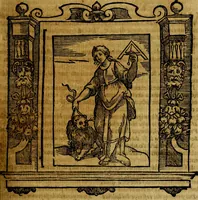 An illustration from Iconologia di Cesare Ripa Perugina ... Nella quale si descrivono diverse imagini di virtù, vitij, affetti, passioni humane, arti discipline, humori, elementi, corpi celesti, prouincie d'Italia, fiumi, tutte le parti del mondo, ed altre infinite materie. Opera utile ad oratori, predicatori, poeti pittori, sculptori, disegnatori, e ad ogni studioso, per inuentar concetti, emblemi, ed imprese, per diuisare qualsiuoglia appatato nuttiale, funerale, trionfale. Per rappresentar poemi drammatici, e per figurare co'suoi propij simboli ciò, che può cadere in pensiero humano. Ampliata ultimamente dallo stresso autore di CC. imagini, e erricchita di molti discorsi pieni di varia eruditione .. (1613)