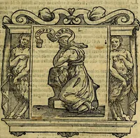An illustration from Iconologia di Cesare Ripa Perugina ... Nella quale si descrivono diverse imagini di virtù, vitij, affetti, passioni humane, arti discipline, humori, elementi, corpi celesti, prouincie d'Italia, fiumi, tutte le parti del mondo, ed altre infinite materie. Opera utile ad oratori, predicatori, poeti pittori, sculptori, disegnatori, e ad ogni studioso, per inuentar concetti, emblemi, ed imprese, per diuisare qualsiuoglia appatato nuttiale, funerale, trionfale. Per rappresentar poemi drammatici, e per figurare co'suoi propij simboli ciò, che può cadere in pensiero humano. Ampliata ultimamente dallo stresso autore di CC. imagini, e erricchita di molti discorsi pieni di varia eruditione .. (1613)