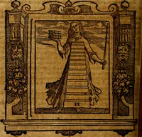 An illustration from Iconologia di Cesare Ripa Perugina ... Nella quale si descrivono diverse imagini di virtù, vitij, affetti, passioni humane, arti discipline, humori, elementi, corpi celesti, prouincie d'Italia, fiumi, tutte le parti del mondo, ed altre infinite materie. Opera utile ad oratori, predicatori, poeti pittori, sculptori, disegnatori, e ad ogni studioso, per inuentar concetti, emblemi, ed imprese, per diuisare qualsiuoglia appatato nuttiale, funerale, trionfale. Per rappresentar poemi drammatici, e per figurare co'suoi propij simboli ciò, che può cadere in pensiero humano. Ampliata ultimamente dallo stresso autore di CC. imagini, e erricchita di molti discorsi pieni di varia eruditione .. (1613)