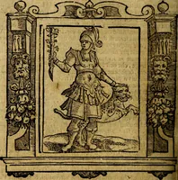An illustration from Iconologia di Cesare Ripa Perugina ... Nella quale si descrivono diverse imagini di virtù, vitij, affetti, passioni humane, arti discipline, humori, elementi, corpi celesti, prouincie d'Italia, fiumi, tutte le parti del mondo, ed altre infinite materie. Opera utile ad oratori, predicatori, poeti pittori, sculptori, disegnatori, e ad ogni studioso, per inuentar concetti, emblemi, ed imprese, per diuisare qualsiuoglia appatato nuttiale, funerale, trionfale. Per rappresentar poemi drammatici, e per figurare co'suoi propij simboli ciò, che può cadere in pensiero humano. Ampliata ultimamente dallo stresso autore di CC. imagini, e erricchita di molti discorsi pieni di varia eruditione .. (1613)