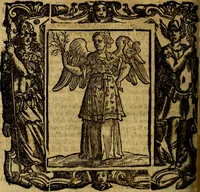 An illustration from Iconologia di Cesare Ripa Perugina ... Nella quale si descrivono diverse imagini di virtù, vitij, affetti, passioni humane, arti discipline, humori, elementi, corpi celesti, prouincie d'Italia, fiumi, tutte le parti del mondo, ed altre infinite materie. Opera utile ad oratori, predicatori, poeti pittori, sculptori, disegnatori, e ad ogni studioso, per inuentar concetti, emblemi, ed imprese, per diuisare qualsiuoglia appatato nuttiale, funerale, trionfale. Per rappresentar poemi drammatici, e per figurare co'suoi propij simboli ciò, che può cadere in pensiero humano. Ampliata ultimamente dallo stresso autore di CC. imagini, e erricchita di molti discorsi pieni di varia eruditione .. (1613)