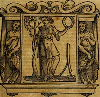 An illustration from Iconologia di Cesare Ripa Perugina ... Nella quale si descrivono diverse imagini di virtù, vitij, affetti, passioni humane, arti discipline, humori, elementi, corpi celesti, prouincie d'Italia, fiumi, tutte le parti del mondo, ed altre infinite materie. Opera utile ad oratori, predicatori, poeti pittori, sculptori, disegnatori, e ad ogni studioso, per inuentar concetti, emblemi, ed imprese, per diuisare qualsiuoglia appatato nuttiale, funerale, trionfale. Per rappresentar poemi drammatici, e per figurare co'suoi propij simboli ciò, che può cadere in pensiero humano. Ampliata ultimamente dallo stresso autore di CC. imagini, e erricchita di molti discorsi pieni di varia eruditione .. (1613)
