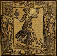 An illustration from Iconologia di Cesare Ripa Perugina ... Nella quale si descrivono diverse imagini di virtù, vitij, affetti, passioni humane, arti discipline, humori, elementi, corpi celesti, prouincie d'Italia, fiumi, tutte le parti del mondo, ed altre infinite materie. Opera utile ad oratori, predicatori, poeti pittori, sculptori, disegnatori, e ad ogni studioso, per inuentar concetti, emblemi, ed imprese, per diuisare qualsiuoglia appatato nuttiale, funerale, trionfale. Per rappresentar poemi drammatici, e per figurare co'suoi propij simboli ciò, che può cadere in pensiero humano. Ampliata ultimamente dallo stresso autore di CC. imagini, e erricchita di molti discorsi pieni di varia eruditione .. (1613)