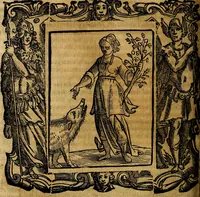 An illustration from Iconologia di Cesare Ripa Perugina ... Nella quale si descrivono diverse imagini di virtù, vitij, affetti, passioni humane, arti discipline, humori, elementi, corpi celesti, prouincie d'Italia, fiumi, tutte le parti del mondo, ed altre infinite materie. Opera utile ad oratori, predicatori, poeti pittori, sculptori, disegnatori, e ad ogni studioso, per inuentar concetti, emblemi, ed imprese, per diuisare qualsiuoglia appatato nuttiale, funerale, trionfale. Per rappresentar poemi drammatici, e per figurare co'suoi propij simboli ciò, che può cadere in pensiero humano. Ampliata ultimamente dallo stresso autore di CC. imagini, e erricchita di molti discorsi pieni di varia eruditione .. (1613)