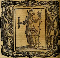 An illustration from Iconologia di Cesare Ripa Perugina ... Nella quale si descrivono diverse imagini di virtù, vitij, affetti, passioni humane, arti discipline, humori, elementi, corpi celesti, prouincie d'Italia, fiumi, tutte le parti del mondo, ed altre infinite materie. Opera utile ad oratori, predicatori, poeti pittori, sculptori, disegnatori, e ad ogni studioso, per inuentar concetti, emblemi, ed imprese, per diuisare qualsiuoglia appatato nuttiale, funerale, trionfale. Per rappresentar poemi drammatici, e per figurare co'suoi propij simboli ciò, che può cadere in pensiero humano. Ampliata ultimamente dallo stresso autore di CC. imagini, e erricchita di molti discorsi pieni di varia eruditione .. (1613)
