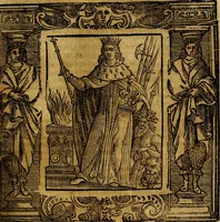 An illustration from Iconologia di Cesare Ripa Perugina ... Nella quale si descrivono diverse imagini di virtù, vitij, affetti, passioni humane, arti discipline, humori, elementi, corpi celesti, prouincie d'Italia, fiumi, tutte le parti del mondo, ed altre infinite materie. Opera utile ad oratori, predicatori, poeti pittori, sculptori, disegnatori, e ad ogni studioso, per inuentar concetti, emblemi, ed imprese, per diuisare qualsiuoglia appatato nuttiale, funerale, trionfale. Per rappresentar poemi drammatici, e per figurare co'suoi propij simboli ciò, che può cadere in pensiero humano. Ampliata ultimamente dallo stresso autore di CC. imagini, e erricchita di molti discorsi pieni di varia eruditione .. (1613)