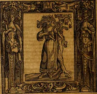 An illustration from Iconologia di Cesare Ripa Perugina ... Nella quale si descrivono diverse imagini di virtù, vitij, affetti, passioni humane, arti discipline, humori, elementi, corpi celesti, prouincie d'Italia, fiumi, tutte le parti del mondo, ed altre infinite materie. Opera utile ad oratori, predicatori, poeti pittori, sculptori, disegnatori, e ad ogni studioso, per inuentar concetti, emblemi, ed imprese, per diuisare qualsiuoglia appatato nuttiale, funerale, trionfale. Per rappresentar poemi drammatici, e per figurare co'suoi propij simboli ciò, che può cadere in pensiero humano. Ampliata ultimamente dallo stresso autore di CC. imagini, e erricchita di molti discorsi pieni di varia eruditione .. (1613)