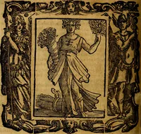 An illustration from Iconologia di Cesare Ripa Perugina ... Nella quale si descrivono diverse imagini di virtù, vitij, affetti, passioni humane, arti discipline, humori, elementi, corpi celesti, prouincie d'Italia, fiumi, tutte le parti del mondo, ed altre infinite materie. Opera utile ad oratori, predicatori, poeti pittori, sculptori, disegnatori, e ad ogni studioso, per inuentar concetti, emblemi, ed imprese, per diuisare qualsiuoglia appatato nuttiale, funerale, trionfale. Per rappresentar poemi drammatici, e per figurare co'suoi propij simboli ciò, che può cadere in pensiero humano. Ampliata ultimamente dallo stresso autore di CC. imagini, e erricchita di molti discorsi pieni di varia eruditione .. (1613)