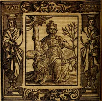 An illustration from Iconologia di Cesare Ripa Perugina ... Nella quale si descrivono diverse imagini di virtù, vitij, affetti, passioni humane, arti discipline, humori, elementi, corpi celesti, prouincie d'Italia, fiumi, tutte le parti del mondo, ed altre infinite materie. Opera utile ad oratori, predicatori, poeti pittori, sculptori, disegnatori, e ad ogni studioso, per inuentar concetti, emblemi, ed imprese, per diuisare qualsiuoglia appatato nuttiale, funerale, trionfale. Per rappresentar poemi drammatici, e per figurare co'suoi propij simboli ciò, che può cadere in pensiero humano. Ampliata ultimamente dallo stresso autore di CC. imagini, e erricchita di molti discorsi pieni di varia eruditione .. (1613)