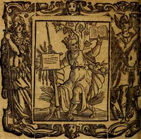 An illustration from Iconologia di Cesare Ripa Perugina ... Nella quale si descrivono diverse imagini di virtù, vitij, affetti, passioni humane, arti discipline, humori, elementi, corpi celesti, prouincie d'Italia, fiumi, tutte le parti del mondo, ed altre infinite materie. Opera utile ad oratori, predicatori, poeti pittori, sculptori, disegnatori, e ad ogni studioso, per inuentar concetti, emblemi, ed imprese, per diuisare qualsiuoglia appatato nuttiale, funerale, trionfale. Per rappresentar poemi drammatici, e per figurare co'suoi propij simboli ciò, che può cadere in pensiero humano. Ampliata ultimamente dallo stresso autore di CC. imagini, e erricchita di molti discorsi pieni di varia eruditione .. (1613)