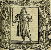 An illustration from Iconologia di Cesare Ripa Perugina ... Nella quale si descrivono diverse imagini di virtù, vitij, affetti, passioni humane, arti discipline, humori, elementi, corpi celesti, prouincie d'Italia, fiumi, tutte le parti del mondo, ed altre infinite materie. Opera utile ad oratori, predicatori, poeti pittori, sculptori, disegnatori, e ad ogni studioso, per inuentar concetti, emblemi, ed imprese, per diuisare qualsiuoglia appatato nuttiale, funerale, trionfale. Per rappresentar poemi drammatici, e per figurare co'suoi propij simboli ciò, che può cadere in pensiero humano. Ampliata ultimamente dallo stresso autore di CC. imagini, e erricchita di molti discorsi pieni di varia eruditione .. (1613)