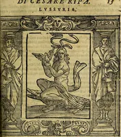 Picture 124 of 204 from Iconologia di Cesare Ripa Perugina ... Nella quale si descrivono diverse imagini di virtù, vitij, affetti, passioni humane, arti discipline, humori, elementi, corpi celesti, prouincie d'Italia, fiumi, tutte le parti del mondo, ed altre infinite materie. Opera utile ad oratori, predicatori, poeti pittori, sculptori, disegnatori, e ad ogni studioso, per inuentar concetti, emblemi, ed imprese, per diuisare qualsiuoglia appatato nuttiale, funerale, trionfale. Per rappresentar poemi drammatici, e per figurare co'suoi propij simboli ciò, che può cadere in pensiero humano. Ampliata ultimamente dallo stresso autore di CC. imagini, e erricchita di molti discorsi pieni di varia eruditione .. (1613), leaf 430