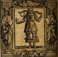 An illustration from Iconologia di Cesare Ripa Perugina ... Nella quale si descrivono diverse imagini di virtù, vitij, affetti, passioni humane, arti discipline, humori, elementi, corpi celesti, prouincie d'Italia, fiumi, tutte le parti del mondo, ed altre infinite materie. Opera utile ad oratori, predicatori, poeti pittori, sculptori, disegnatori, e ad ogni studioso, per inuentar concetti, emblemi, ed imprese, per diuisare qualsiuoglia appatato nuttiale, funerale, trionfale. Per rappresentar poemi drammatici, e per figurare co'suoi propij simboli ciò, che può cadere in pensiero humano. Ampliata ultimamente dallo stresso autore di CC. imagini, e erricchita di molti discorsi pieni di varia eruditione .. (1613)