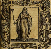 An illustration from Iconologia di Cesare Ripa Perugina ... Nella quale si descrivono diverse imagini di virtù, vitij, affetti, passioni humane, arti discipline, humori, elementi, corpi celesti, prouincie d'Italia, fiumi, tutte le parti del mondo, ed altre infinite materie. Opera utile ad oratori, predicatori, poeti pittori, sculptori, disegnatori, e ad ogni studioso, per inuentar concetti, emblemi, ed imprese, per diuisare qualsiuoglia appatato nuttiale, funerale, trionfale. Per rappresentar poemi drammatici, e per figurare co'suoi propij simboli ciò, che può cadere in pensiero humano. Ampliata ultimamente dallo stresso autore di CC. imagini, e erricchita di molti discorsi pieni di varia eruditione .. (1613)