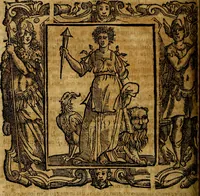 An illustration from Iconologia di Cesare Ripa Perugina ... Nella quale si descrivono diverse imagini di virtù, vitij, affetti, passioni humane, arti discipline, humori, elementi, corpi celesti, prouincie d'Italia, fiumi, tutte le parti del mondo, ed altre infinite materie. Opera utile ad oratori, predicatori, poeti pittori, sculptori, disegnatori, e ad ogni studioso, per inuentar concetti, emblemi, ed imprese, per diuisare qualsiuoglia appatato nuttiale, funerale, trionfale. Per rappresentar poemi drammatici, e per figurare co'suoi propij simboli ciò, che può cadere in pensiero humano. Ampliata ultimamente dallo stresso autore di CC. imagini, e erricchita di molti discorsi pieni di varia eruditione .. (1613)