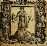 An illustration from Iconologia di Cesare Ripa Perugina ... Nella quale si descrivono diverse imagini di virtù, vitij, affetti, passioni humane, arti discipline, humori, elementi, corpi celesti, prouincie d'Italia, fiumi, tutte le parti del mondo, ed altre infinite materie. Opera utile ad oratori, predicatori, poeti pittori, sculptori, disegnatori, e ad ogni studioso, per inuentar concetti, emblemi, ed imprese, per diuisare qualsiuoglia appatato nuttiale, funerale, trionfale. Per rappresentar poemi drammatici, e per figurare co'suoi propij simboli ciò, che può cadere in pensiero humano. Ampliata ultimamente dallo stresso autore di CC. imagini, e erricchita di molti discorsi pieni di varia eruditione .. (1613)