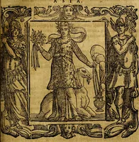 An illustration from Iconologia di Cesare Ripa Perugina ... Nella quale si descrivono diverse imagini di virtù, vitij, affetti, passioni humane, arti discipline, humori, elementi, corpi celesti, prouincie d'Italia, fiumi, tutte le parti del mondo, ed altre infinite materie. Opera utile ad oratori, predicatori, poeti pittori, sculptori, disegnatori, e ad ogni studioso, per inuentar concetti, emblemi, ed imprese, per diuisare qualsiuoglia appatato nuttiale, funerale, trionfale. Per rappresentar poemi drammatici, e per figurare co'suoi propij simboli ciò, che può cadere in pensiero humano. Ampliata ultimamente dallo stresso autore di CC. imagini, e erricchita di molti discorsi pieni di varia eruditione .. (1613)