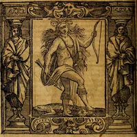 An illustration from Iconologia di Cesare Ripa Perugina ... Nella quale si descrivono diverse imagini di virtù, vitij, affetti, passioni humane, arti discipline, humori, elementi, corpi celesti, prouincie d'Italia, fiumi, tutte le parti del mondo, ed altre infinite materie. Opera utile ad oratori, predicatori, poeti pittori, sculptori, disegnatori, e ad ogni studioso, per inuentar concetti, emblemi, ed imprese, per diuisare qualsiuoglia appatato nuttiale, funerale, trionfale. Per rappresentar poemi drammatici, e per figurare co'suoi propij simboli ciò, che può cadere in pensiero humano. Ampliata ultimamente dallo stresso autore di CC. imagini, e erricchita di molti discorsi pieni di varia eruditione .. (1613)