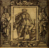 An illustration from Iconologia di Cesare Ripa Perugina ... Nella quale si descrivono diverse imagini di virtù, vitij, affetti, passioni humane, arti discipline, humori, elementi, corpi celesti, prouincie d'Italia, fiumi, tutte le parti del mondo, ed altre infinite materie. Opera utile ad oratori, predicatori, poeti pittori, sculptori, disegnatori, e ad ogni studioso, per inuentar concetti, emblemi, ed imprese, per diuisare qualsiuoglia appatato nuttiale, funerale, trionfale. Per rappresentar poemi drammatici, e per figurare co'suoi propij simboli ciò, che può cadere in pensiero humano. Ampliata ultimamente dallo stresso autore di CC. imagini, e erricchita di molti discorsi pieni di varia eruditione .. (1613)
