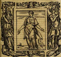 An illustration from Iconologia di Cesare Ripa Perugina ... Nella quale si descrivono diverse imagini di virtù, vitij, affetti, passioni humane, arti discipline, humori, elementi, corpi celesti, prouincie d'Italia, fiumi, tutte le parti del mondo, ed altre infinite materie. Opera utile ad oratori, predicatori, poeti pittori, sculptori, disegnatori, e ad ogni studioso, per inuentar concetti, emblemi, ed imprese, per diuisare qualsiuoglia appatato nuttiale, funerale, trionfale. Per rappresentar poemi drammatici, e per figurare co'suoi propij simboli ciò, che può cadere in pensiero humano. Ampliata ultimamente dallo stresso autore di CC. imagini, e erricchita di molti discorsi pieni di varia eruditione .. (1613)