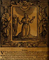 An illustration from Iconologia di Cesare Ripa Perugina ... Nella quale si descrivono diverse imagini di virtù, vitij, affetti, passioni humane, arti discipline, humori, elementi, corpi celesti, prouincie d'Italia, fiumi, tutte le parti del mondo, ed altre infinite materie. Opera utile ad oratori, predicatori, poeti pittori, sculptori, disegnatori, e ad ogni studioso, per inuentar concetti, emblemi, ed imprese, per diuisare qualsiuoglia appatato nuttiale, funerale, trionfale. Per rappresentar poemi drammatici, e per figurare co'suoi propij simboli ciò, che può cadere in pensiero humano. Ampliata ultimamente dallo stresso autore di CC. imagini, e erricchita di molti discorsi pieni di varia eruditione .. (1613)
