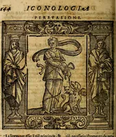 Picture 149 of 204 from Iconologia di Cesare Ripa Perugina ... Nella quale si descrivono diverse imagini di virtù, vitij, affetti, passioni humane, arti discipline, humori, elementi, corpi celesti, prouincie d'Italia, fiumi, tutte le parti del mondo, ed altre infinite materie. Opera utile ad oratori, predicatori, poeti pittori, sculptori, disegnatori, e ad ogni studioso, per inuentar concetti, emblemi, ed imprese, per diuisare qualsiuoglia appatato nuttiale, funerale, trionfale. Per rappresentar poemi drammatici, e per figurare co'suoi propij simboli ciò, che può cadere in pensiero humano. Ampliata ultimamente dallo stresso autore di CC. imagini, e erricchita di molti discorsi pieni di varia eruditione .. (1613), leaf 559