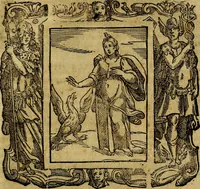 An illustration from Iconologia di Cesare Ripa Perugina ... Nella quale si descrivono diverse imagini di virtù, vitij, affetti, passioni humane, arti discipline, humori, elementi, corpi celesti, prouincie d'Italia, fiumi, tutte le parti del mondo, ed altre infinite materie. Opera utile ad oratori, predicatori, poeti pittori, sculptori, disegnatori, e ad ogni studioso, per inuentar concetti, emblemi, ed imprese, per diuisare qualsiuoglia appatato nuttiale, funerale, trionfale. Per rappresentar poemi drammatici, e per figurare co'suoi propij simboli ciò, che può cadere in pensiero humano. Ampliata ultimamente dallo stresso autore di CC. imagini, e erricchita di molti discorsi pieni di varia eruditione .. (1613)