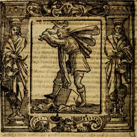 An illustration from Iconologia di Cesare Ripa Perugina ... Nella quale si descrivono diverse imagini di virtù, vitij, affetti, passioni humane, arti discipline, humori, elementi, corpi celesti, prouincie d'Italia, fiumi, tutte le parti del mondo, ed altre infinite materie. Opera utile ad oratori, predicatori, poeti pittori, sculptori, disegnatori, e ad ogni studioso, per inuentar concetti, emblemi, ed imprese, per diuisare qualsiuoglia appatato nuttiale, funerale, trionfale. Per rappresentar poemi drammatici, e per figurare co'suoi propij simboli ciò, che può cadere in pensiero humano. Ampliata ultimamente dallo stresso autore di CC. imagini, e erricchita di molti discorsi pieni di varia eruditione .. (1613)