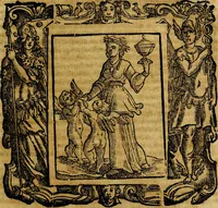 An illustration from Iconologia di Cesare Ripa Perugina ... Nella quale si descrivono diverse imagini di virtù, vitij, affetti, passioni humane, arti discipline, humori, elementi, corpi celesti, prouincie d'Italia, fiumi, tutte le parti del mondo, ed altre infinite materie. Opera utile ad oratori, predicatori, poeti pittori, sculptori, disegnatori, e ad ogni studioso, per inuentar concetti, emblemi, ed imprese, per diuisare qualsiuoglia appatato nuttiale, funerale, trionfale. Per rappresentar poemi drammatici, e per figurare co'suoi propij simboli ciò, che può cadere in pensiero humano. Ampliata ultimamente dallo stresso autore di CC. imagini, e erricchita di molti discorsi pieni di varia eruditione .. (1613)