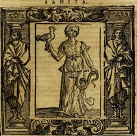 Picture 170 of 204 from Iconologia di Cesare Ripa Perugina ... Nella quale si descrivono diverse imagini di virtù, vitij, affetti, passioni humane, arti discipline, humori, elementi, corpi celesti, prouincie d'Italia, fiumi, tutte le parti del mondo, ed altre infinite materie. Opera utile ad oratori, predicatori, poeti pittori, sculptori, disegnatori, e ad ogni studioso, per inuentar concetti, emblemi, ed imprese, per diuisare qualsiuoglia appatato nuttiale, funerale, trionfale. Per rappresentar poemi drammatici, e per figurare co'suoi propij simboli ciò, che può cadere in pensiero humano. Ampliata ultimamente dallo stresso autore di CC. imagini, e erricchita di molti discorsi pieni di varia eruditione .. (1613), leaf 620