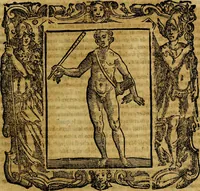 An illustration from Iconologia di Cesare Ripa Perugina ... Nella quale si descrivono diverse imagini di virtù, vitij, affetti, passioni humane, arti discipline, humori, elementi, corpi celesti, prouincie d'Italia, fiumi, tutte le parti del mondo, ed altre infinite materie. Opera utile ad oratori, predicatori, poeti pittori, sculptori, disegnatori, e ad ogni studioso, per inuentar concetti, emblemi, ed imprese, per diuisare qualsiuoglia appatato nuttiale, funerale, trionfale. Per rappresentar poemi drammatici, e per figurare co'suoi propij simboli ciò, che può cadere in pensiero humano. Ampliata ultimamente dallo stresso autore di CC. imagini, e erricchita di molti discorsi pieni di varia eruditione .. (1613)