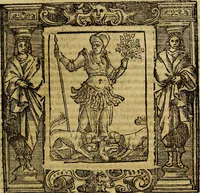 An illustration from Iconologia di Cesare Ripa Perugina ... Nella quale si descrivono diverse imagini di virtù, vitij, affetti, passioni humane, arti discipline, humori, elementi, corpi celesti, prouincie d'Italia, fiumi, tutte le parti del mondo, ed altre infinite materie. Opera utile ad oratori, predicatori, poeti pittori, sculptori, disegnatori, e ad ogni studioso, per inuentar concetti, emblemi, ed imprese, per diuisare qualsiuoglia appatato nuttiale, funerale, trionfale. Per rappresentar poemi drammatici, e per figurare co'suoi propij simboli ciò, che può cadere in pensiero humano. Ampliata ultimamente dallo stresso autore di CC. imagini, e erricchita di molti discorsi pieni di varia eruditione .. (1613)